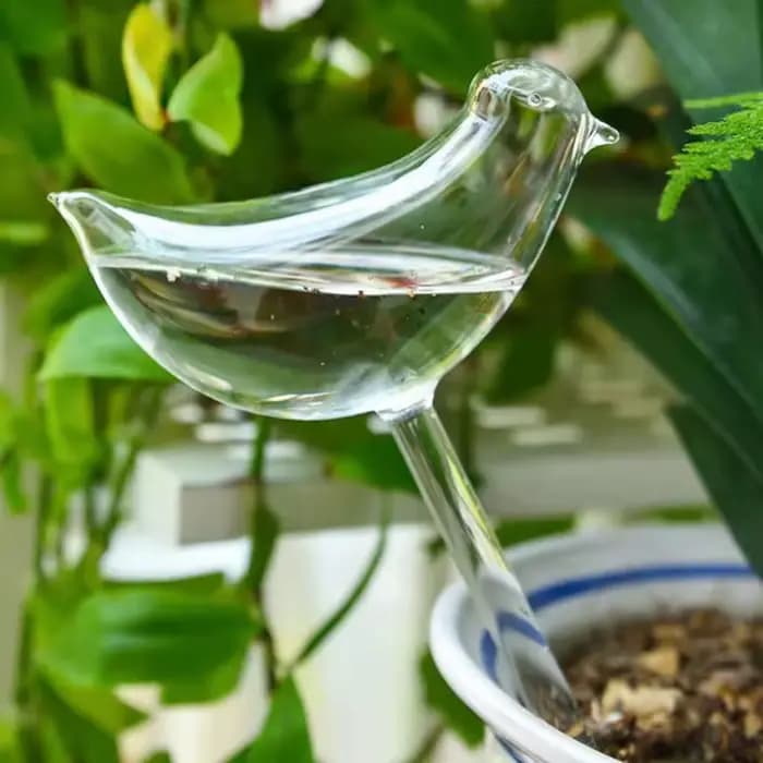 Globes d'arrosage automatique en forme d'oiseau de jardin