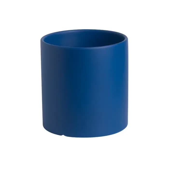 Pot de fleurs cylindrique en céramique colorée