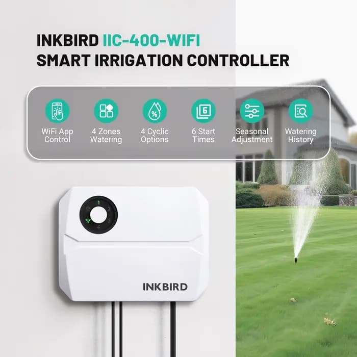 INKBIRD 4/6/8 Zones Wifi contrôleur d'irrigation intelligent automatique arrosage manuel APP contrôl