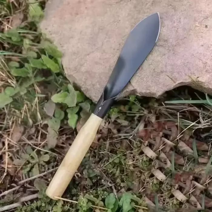 Pelle de jardinage robuste en fer pour creuser l'ail, houe en fer pour la récolte des fleurs, outil