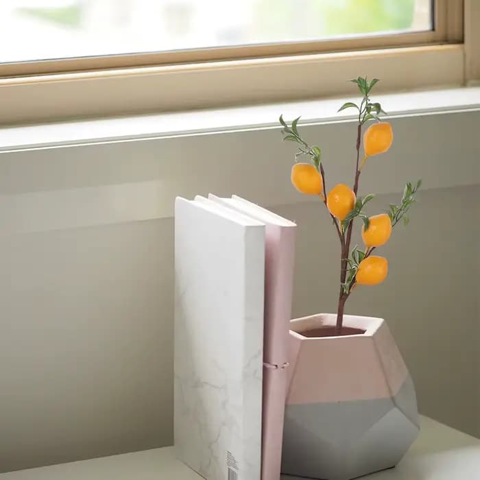 Branche de citron artificielle en plastique