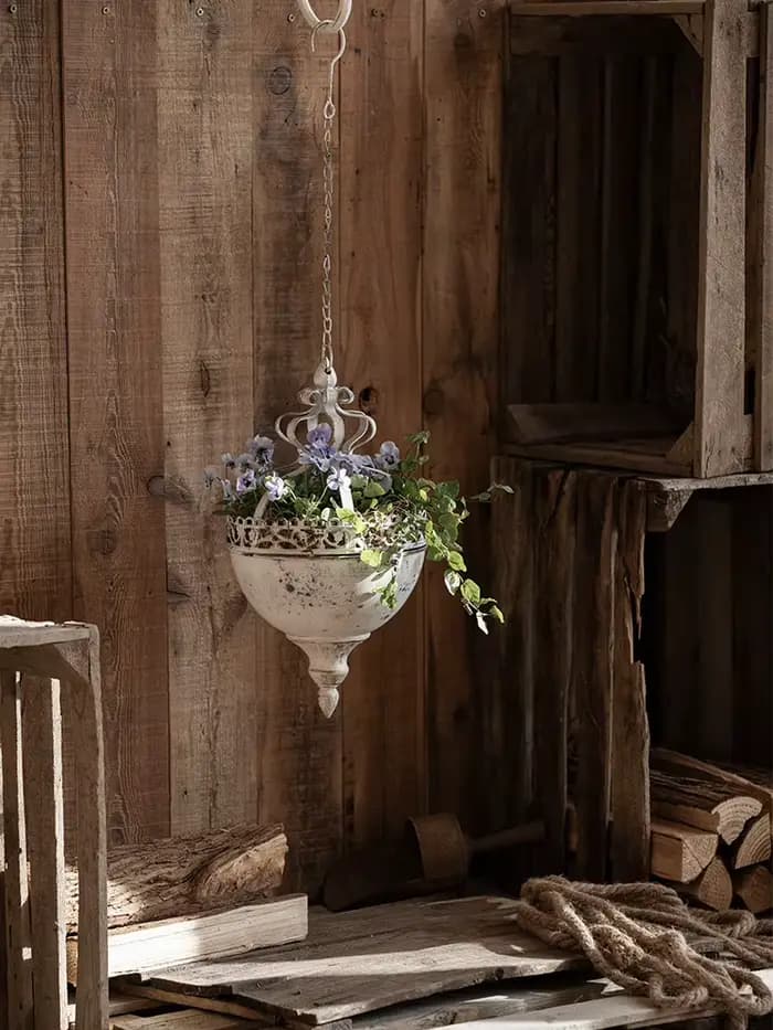 ConfronBasket-Pot de Fleur en Métal pour Plantes Suspendues
