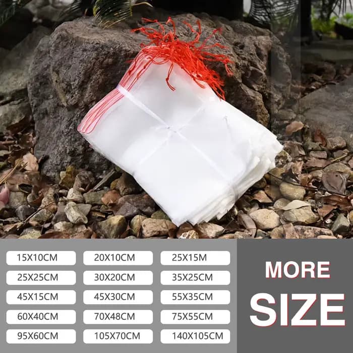 Sac en filet en Nylon, sacs de protection pour fruits, pour verger, raisin, pomme, Anti-oiseaux, lut
