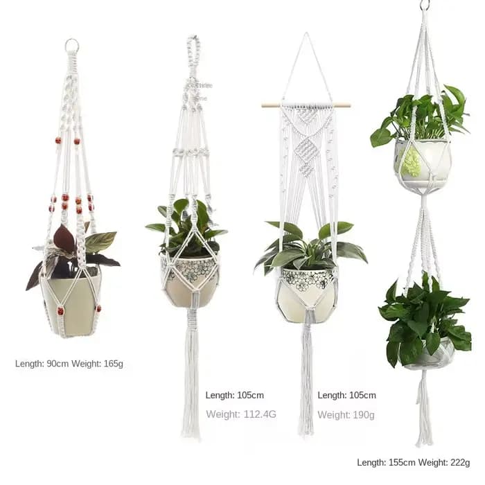 ConfronPlant-Cintre de plante en macramé fait à la main