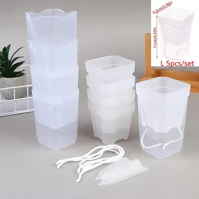 【ZYAL-1】5 pots à plantes auto-arrosants pour plantes