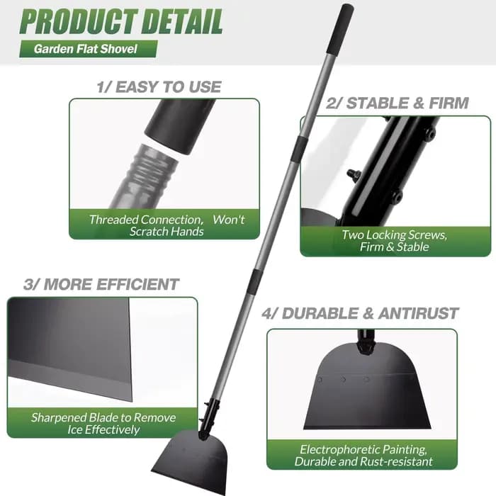 Pelle de nettoyage de jardin extérieure