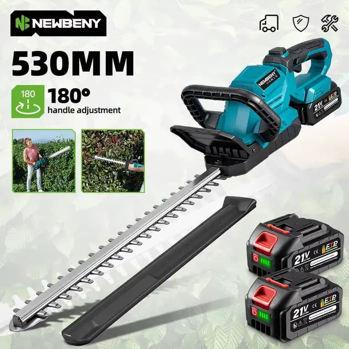 Taille-haie électrique NEWBENY avec poignée 180 ° Tondeuse à gazon réglable, taille-haie et coupe-