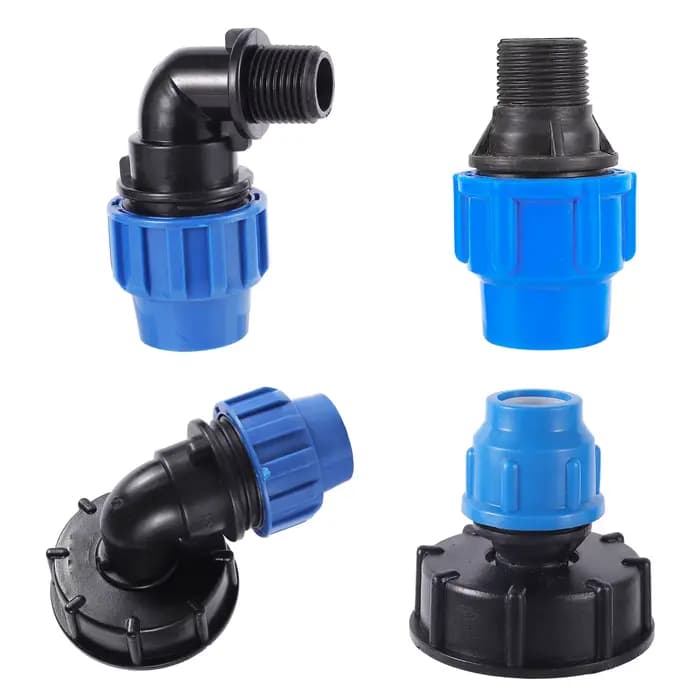 Convertisseur de tuyau PE 20/25/32mm, adaptateur réducteur de filetage 1/2 "3/4" 1 ", connecteur de