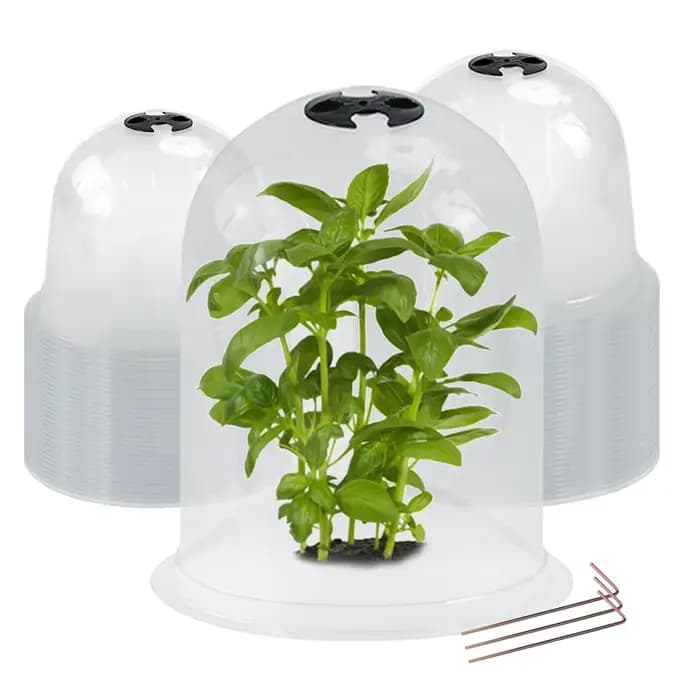 Couverture de protection des plantes réutilisable avec piquets métalliques, mini serre, couverture d