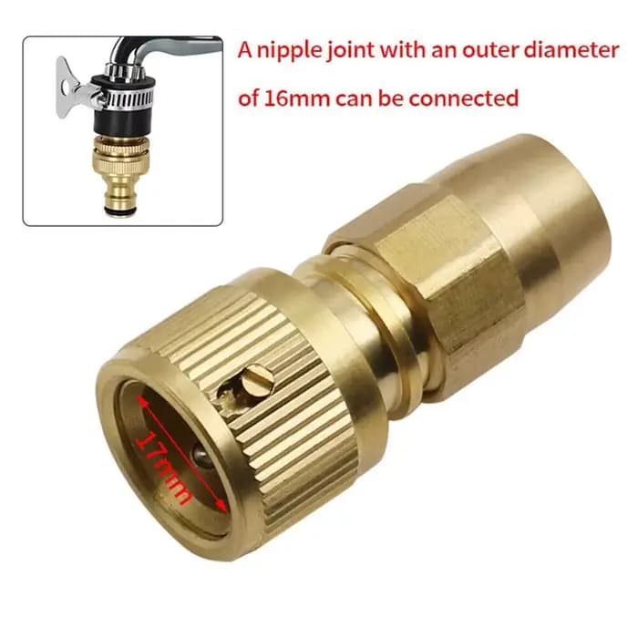 Connecteur d'Arrosage du Robinet en Laiton, Tuyau Extensible pour le Jardin, Dispositif d'Irrigation