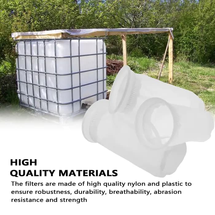 Filtre à eau de pluie multifonctionnel pour ventilation, filtre en nylon précieux respirant, couverc