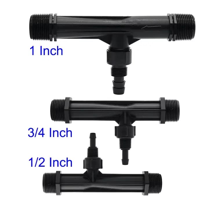1/2 "3/4" 1 "filetage mâle Venturi injecteur d'engrais dispositif d'irrigation goutte à goutte fleur