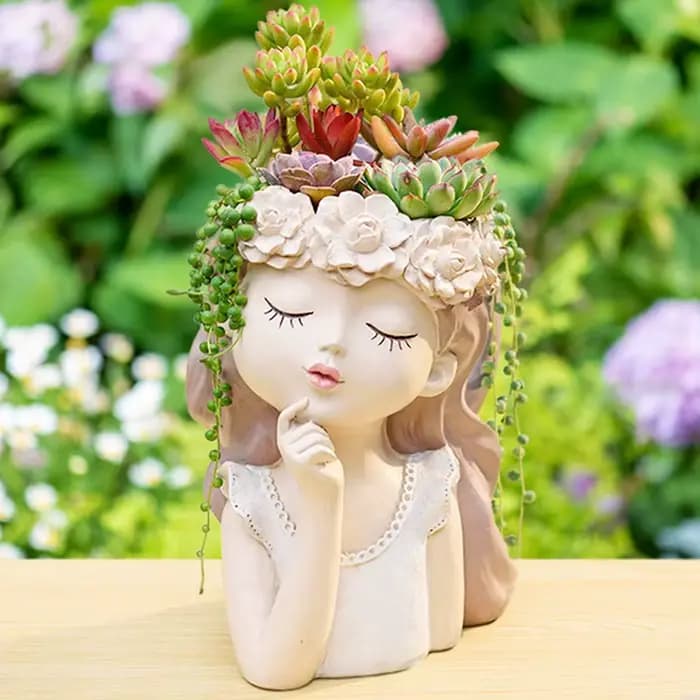Petit kit de pot de plante succulente nickel é avec trou de proximité
