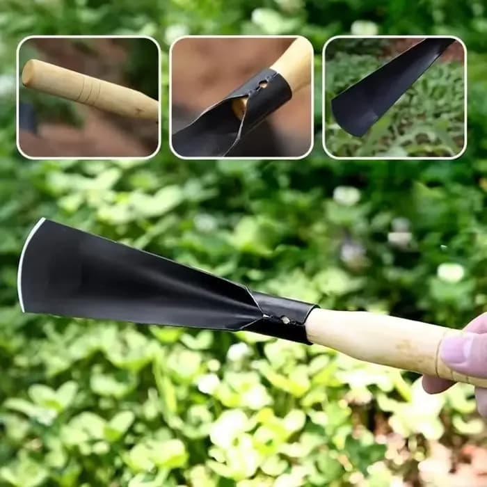 Pelle de jardinage robuste en fer pour creuser l'ail