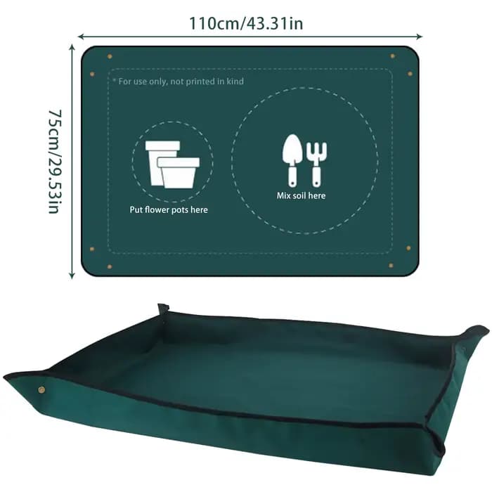 Tapis de plantation en tissu Oxford, 110CM, pliable, imperméable, pour pointage de plantes, pour jar