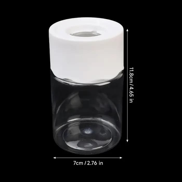 Mini pots de fleurs hydroponiques en PET transparents, ronds, sans terre, pour plantes hydroponiques de table, boutures, décoration de bureau, 1/5 pièces