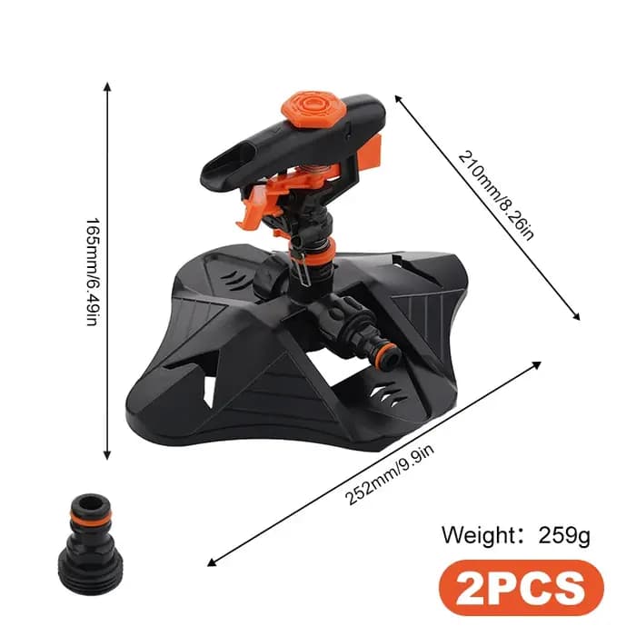 Arroseurs de pelouse d'arrosage de jardin automatique 360 ° Système