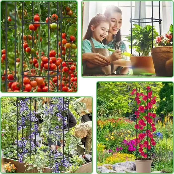 Treillis de jardin empilable, treillis de roses infinitamente épissable pour grimper des fleurs et d