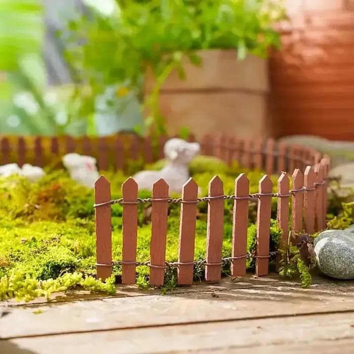 Mini clôture, décoration de jardin et de bonsaï, clôture de jardin de conte de fées, décoration en b