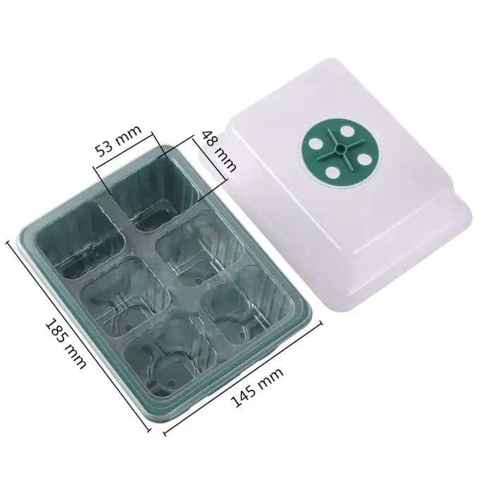 Boîte de Germination respirante à 6 cellules, Mini serre, jardinière pour pépinière, légumes, fleurs