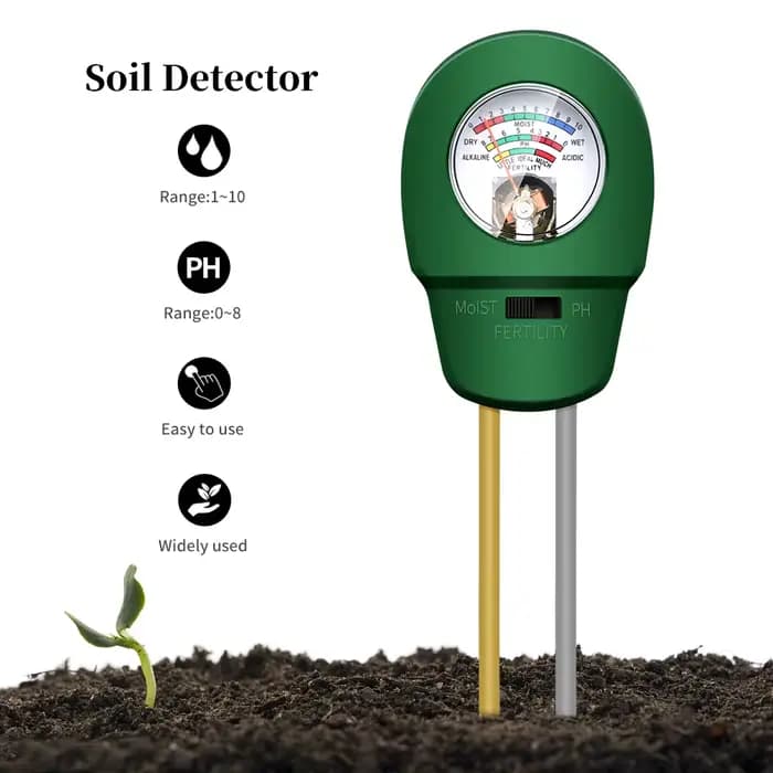 Testeur de fertilité du sol des plantes 3 en 1, ph-mètre, analyseur d'humidité, outil de jardinage p