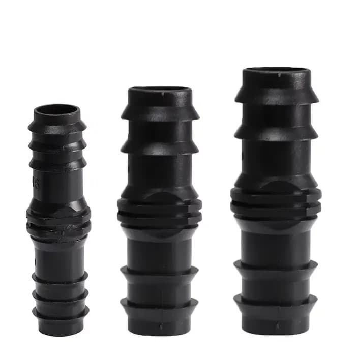 10 pièces 16mm 20mm 25mm raccords barbelés connecteur droit à travers Micro goutte-à-goutte PE tuyau