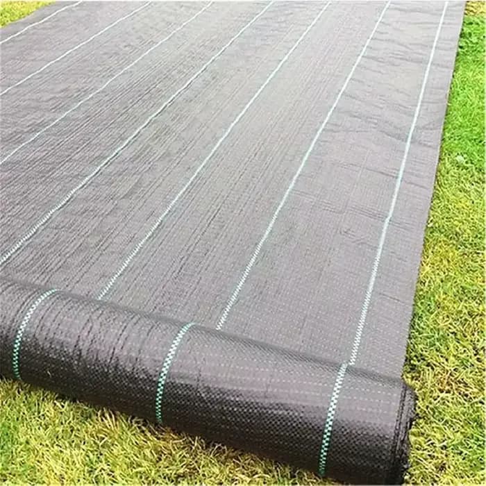 Barrière contre les mauvaises herbes en tissu de paysage de jardin, tapis de jardinage robuste, couv