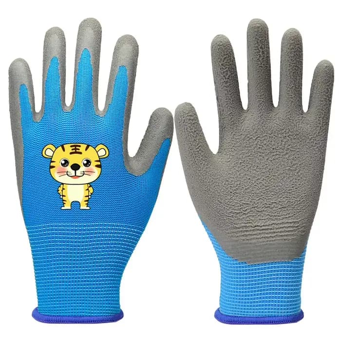 Gants de travail de jardin imperméables et durables pour enfants, antidérapants, de sécurité, de cou
