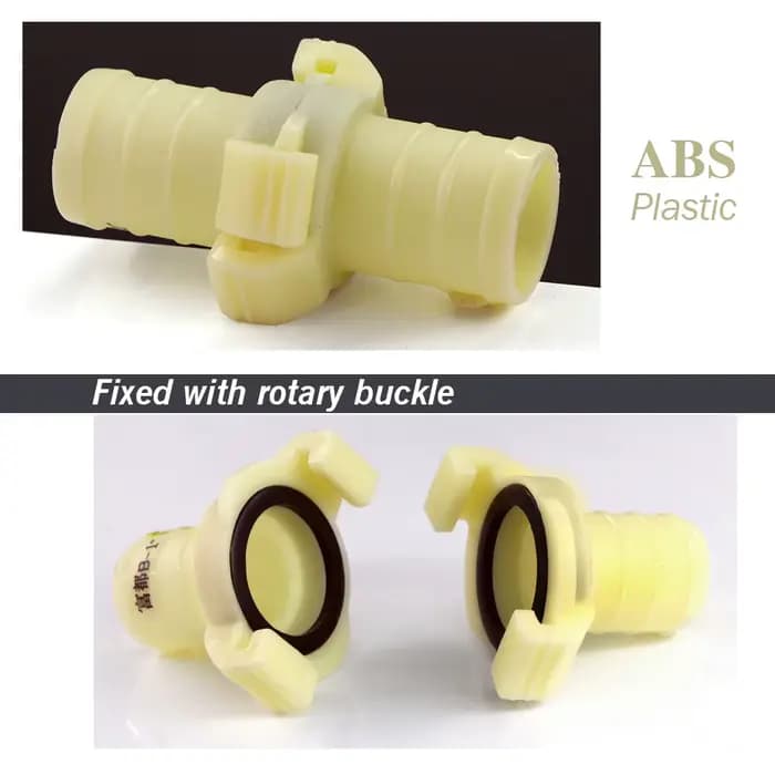 Adaptateur de tuyau d'irrigation de jardin, 25/32/38/50/63/75/100mm, connecteur rapide en plastique