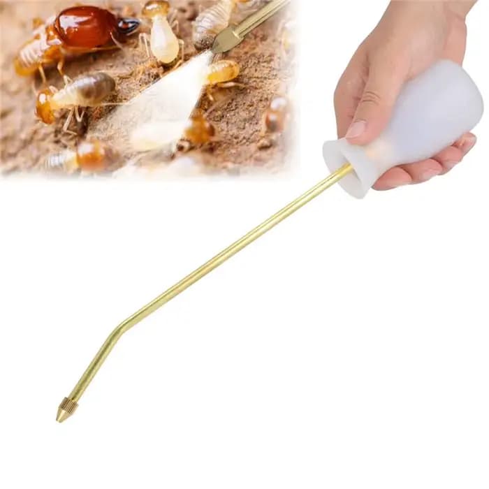 Souffleur de poudre acaricide BSEVB pour l'apiculture avec tête en cuivre et silicone pour la pulvérisation
