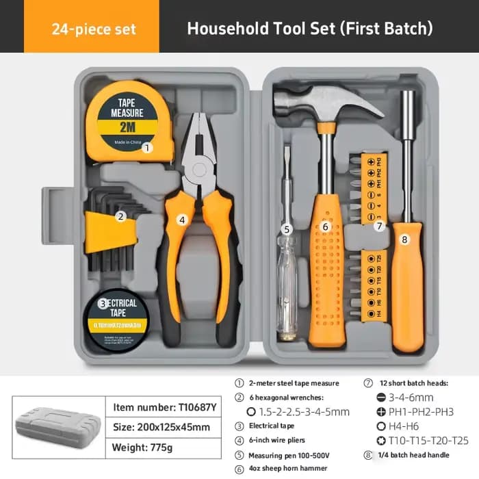 Boîte à outils de réparation multifonctionnelle