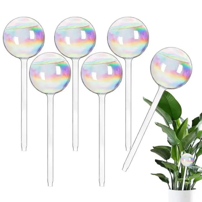 Ampoules d'arrosage automatique pour plantes, dégradé de couleur arc-en-ciel, ampoules d'arrosage en