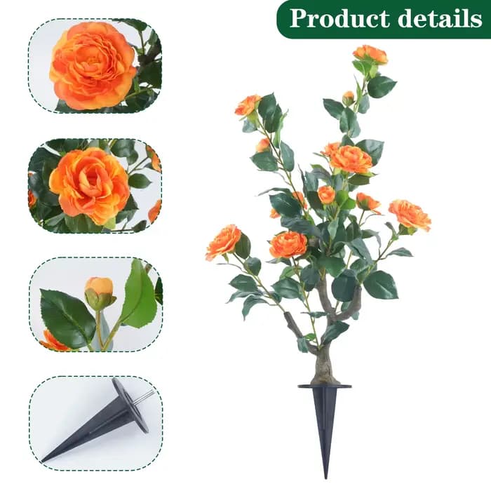 Arbre topiaire Camélia de 85 cm avec pot/support