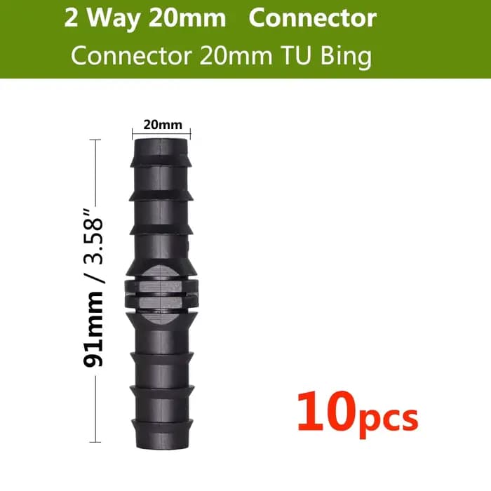 16 20 25 mm Tuyau d'irrigation de jardin Connexion coude en T Joint embout Adaptateur Microdrop