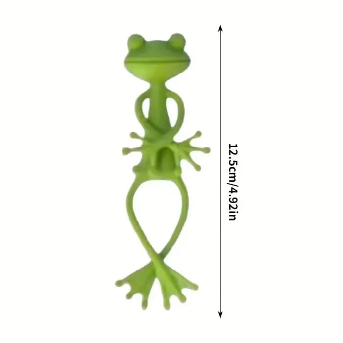 Attache de câble réutilisable en forme de grenouille, 13cm, mignon, torsadé décoratif, Support pliab