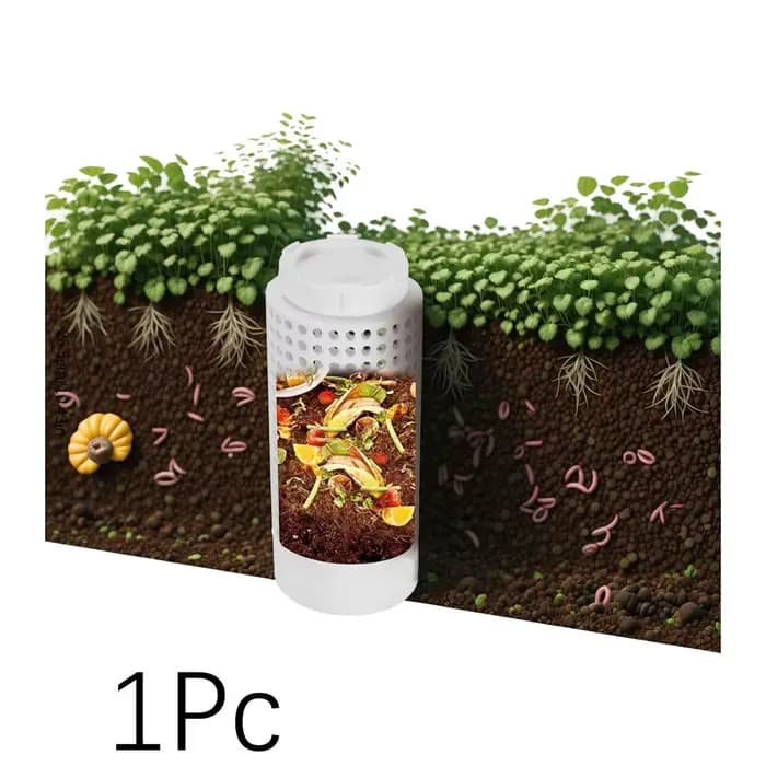 Bac à compost extérieur, kit de bac à compost de ferme de ver souterrain pour lits de fleurs surélev