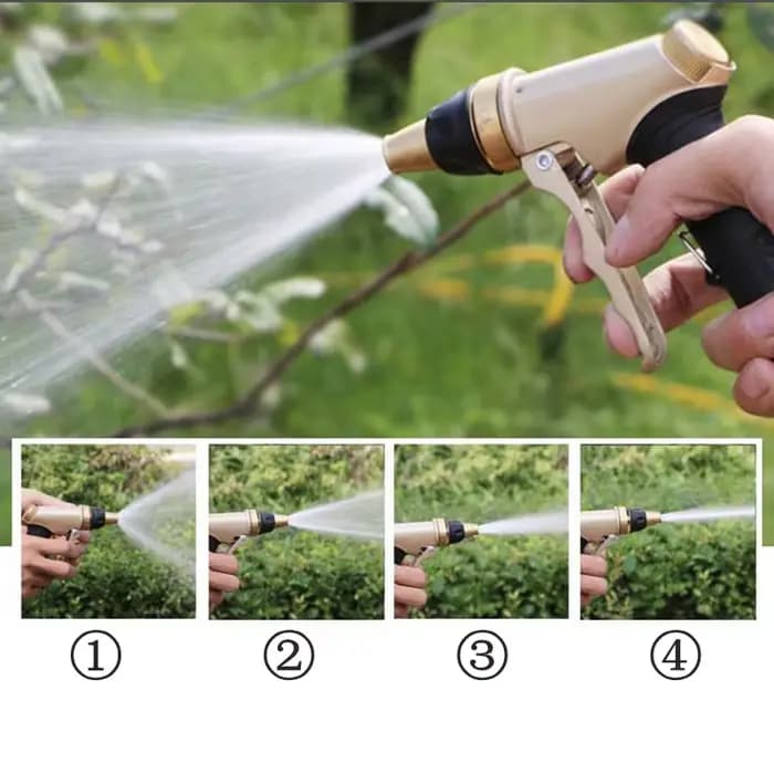 Pistolet à eau domestique en alliage de cuivre et de zinc, haute pression, lavage de voiture, jardin