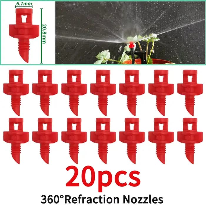 OASIS – buse de réfraction à 90/180/360 degrés, 20 pièces, tête d'arrosage, connexion filetée, pulvé