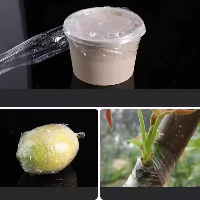 Film de ruban de greffage PE auto-adhésif, 200M, pour arbres fruitiers, plantes de pépinière, semis,