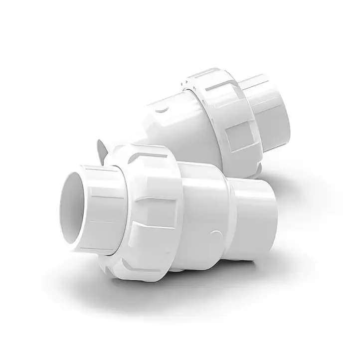 Clapet anti-retour à bille en PVC 20 ~ 110mm, tuyau d'égout, Valve à clapet de retour unidirectionne