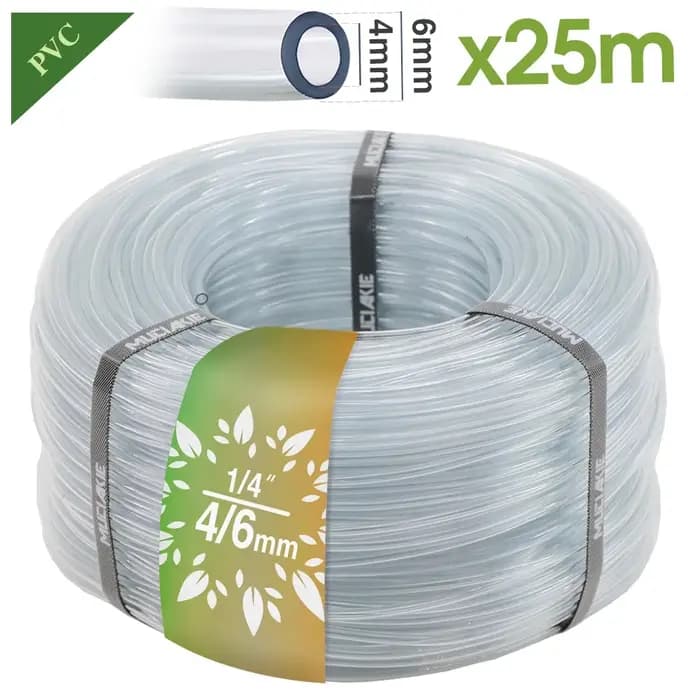 Micro tuyau souple d'irrigation de jardin en PVC Transparent
