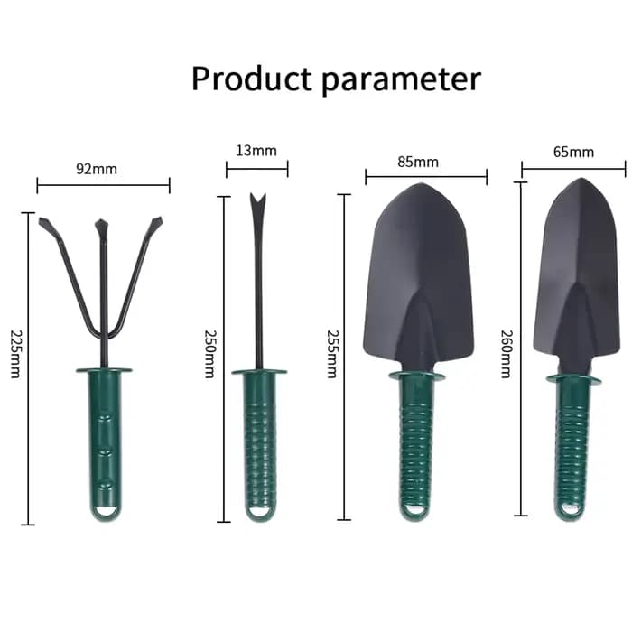 Ensemble de 4 outils de jardinage en acier robuste