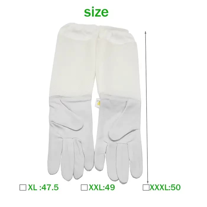 Gants pour apiculteur, manches de protection, ventilés, professionnels, Anti-abeilles, pour Apicultu