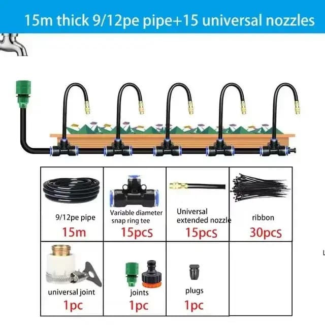 Kit d'arrosage d'irrigation automatique universel 5-20M