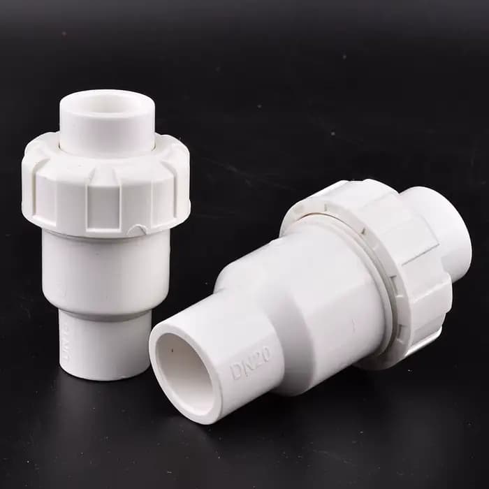 Clapet anti-retour à bille en PVC 20 ~ 110mm, tuyau d'égout, Valve à clapet de retour unidirectionne