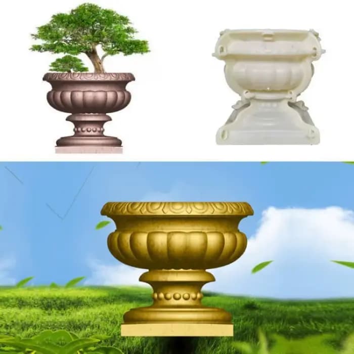 Moule Pot fleur européen