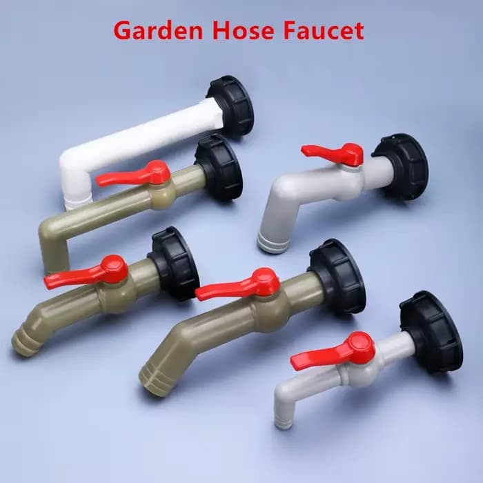 Raccords d'interrupteur de tuyau IBC en plastique précieux, vanne filetée S60 * 6, adaptateur IBC al