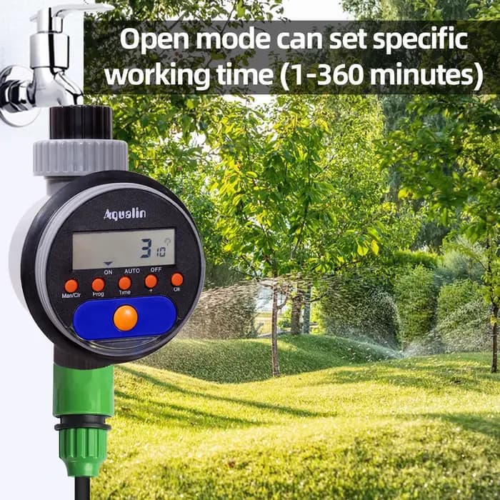 Minuterie électronique d'arrosage à affichage LCD automatique, robinet à bille, minuterie d'eau pour
