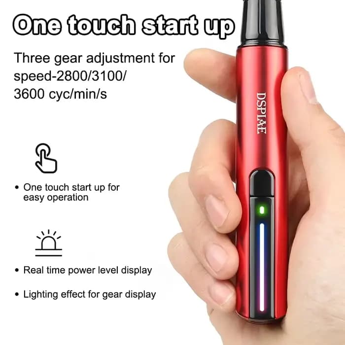 DSPIAE ES-A DIY Ponceuse Alternative Électrique Stylo De Meulage Modèle En Plastique Têtes De Ponçag