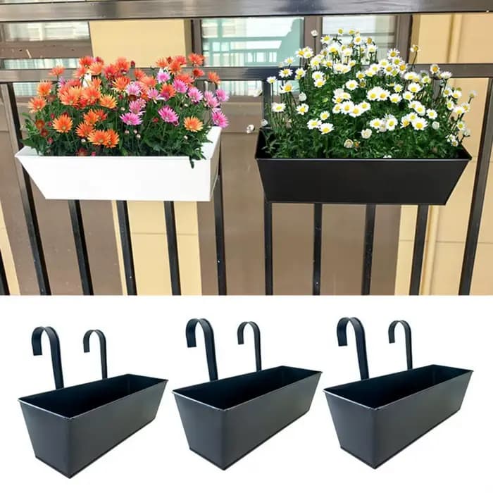 Pot de Fleur Rectangulaire avec Trous de Proximité